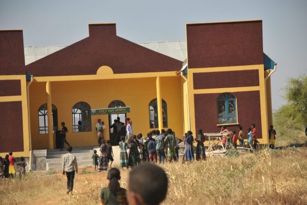 Tsedey bank was constractued secondary school in Wagimihira Zone.